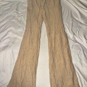 Abercrombie & Fitch Beige Elastic Waist Pants